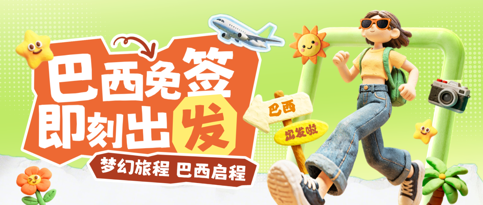 旅游出行巴西景点通用宣传公众号首图预览效果