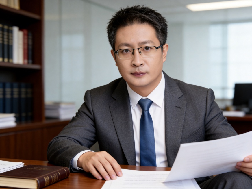 参考图中保留人物脸型、发型、年龄等特征，生成律师在办公室办公场景的职业形象照，标准焦段50mm,f/4光圈，平视视角。人物占画面70%，人物居中，位于画面中心，为视觉聚焦点，半身像，上下留少量背景空间预览效果