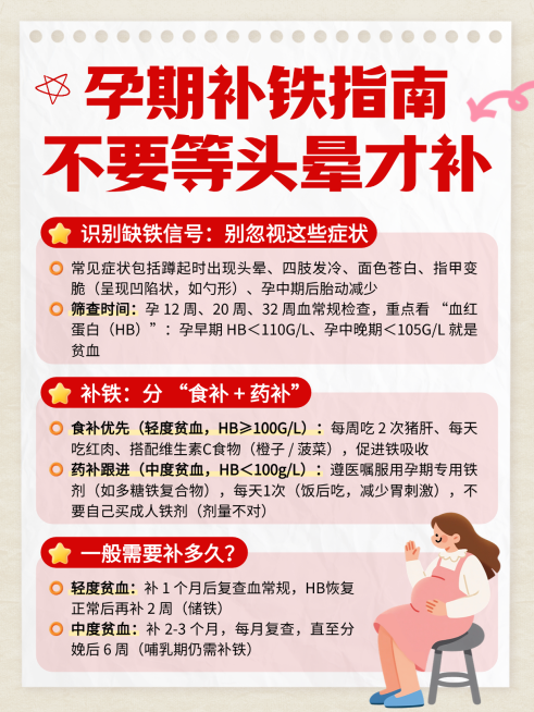 红色卡通孕期补贴指南知识分享小红书配图预览效果