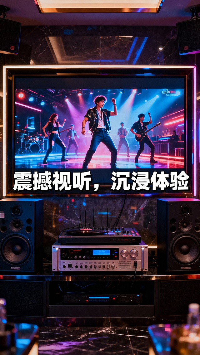 我们是做商务娱乐KTV的，生成50张商务KTV的图文，图文不要带二维码、联系方式、地址，图片可以加一点文案进去，能吸引客户的文案