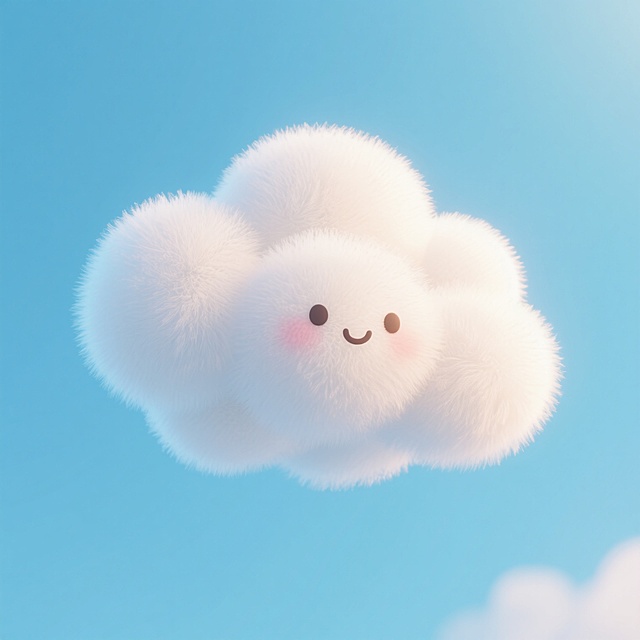 毛茸茸的云朵，蓬松又可爱~