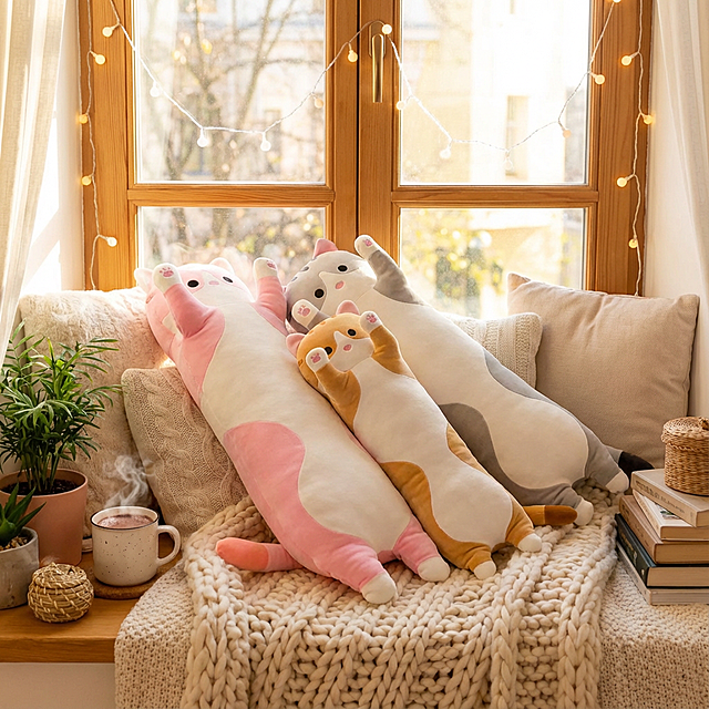 提取图中的毛绒玩具，换一个温馨的场景