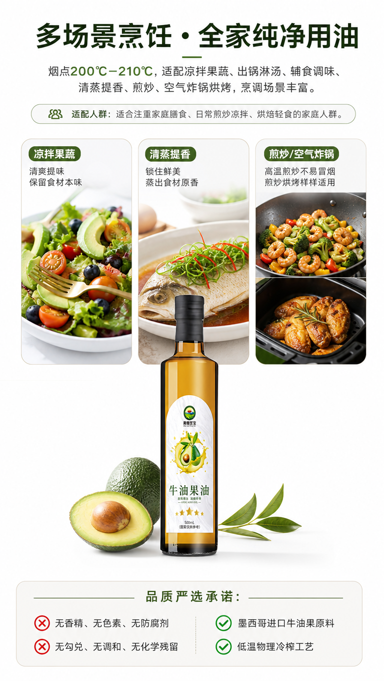 [商品] 使用【图1】青鸾圣宝牛油果油500mL瓶装；保留瓶身… - 图片创意预览