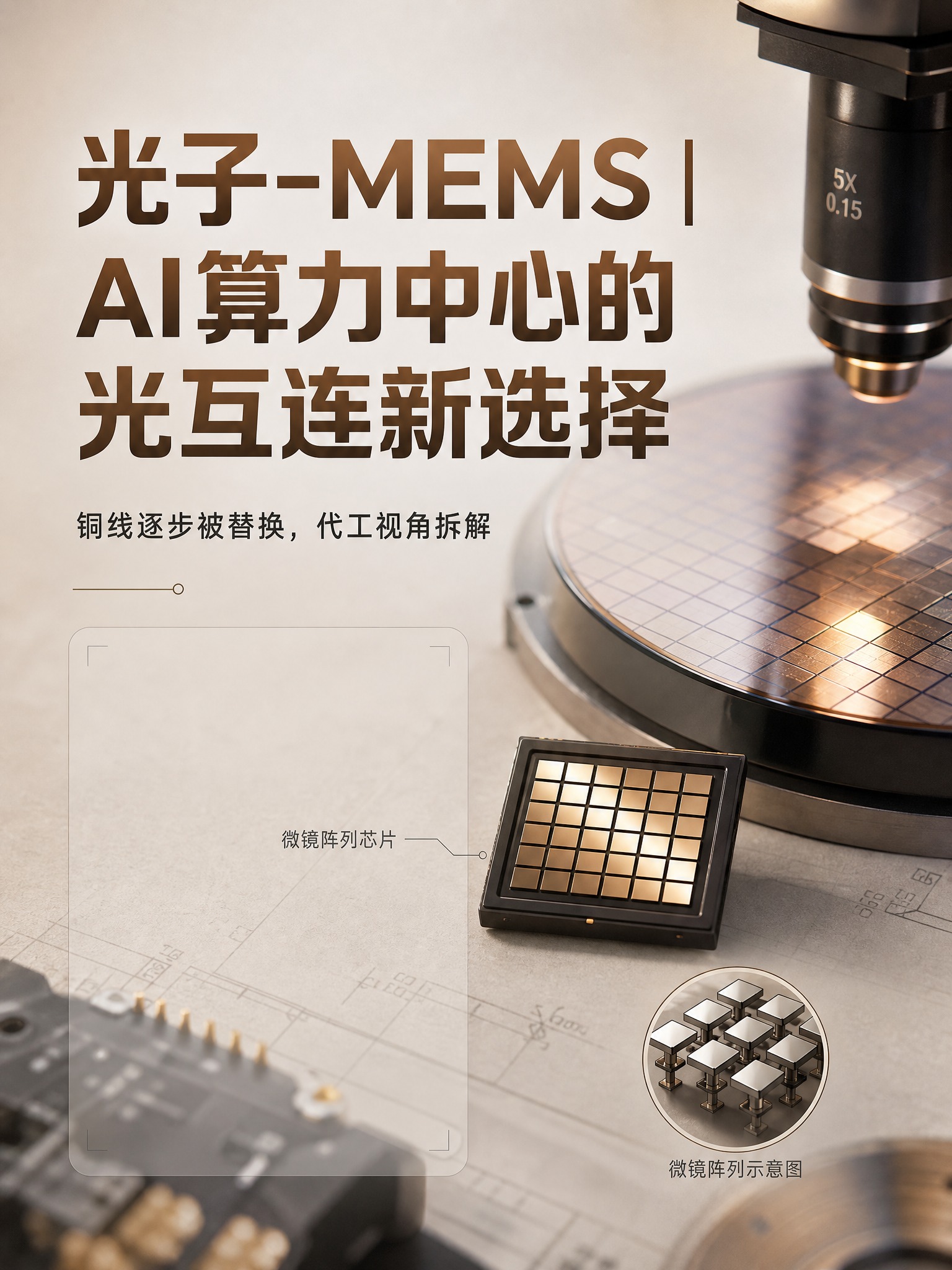 小红书竖版封面，3:4比例，暖色技术博主风，米灰暖白哑光背景，… - 图片创意预览