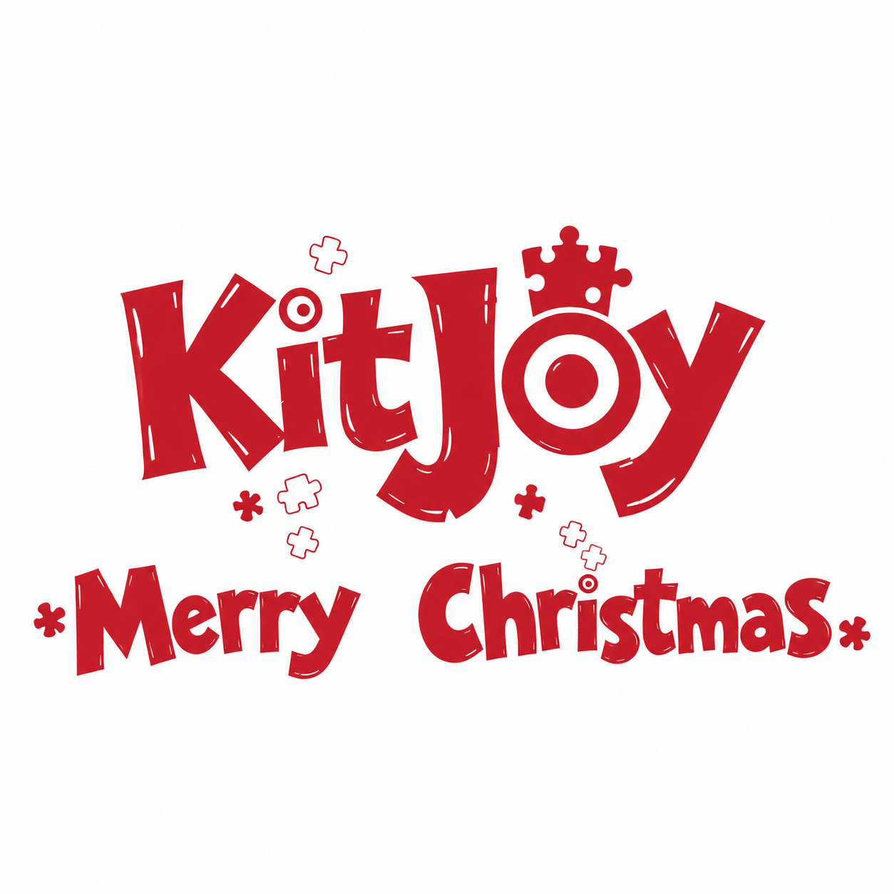 保留参考图中"KitJoy"字母设计完全不变，下方"Merry… - 图片创意预览