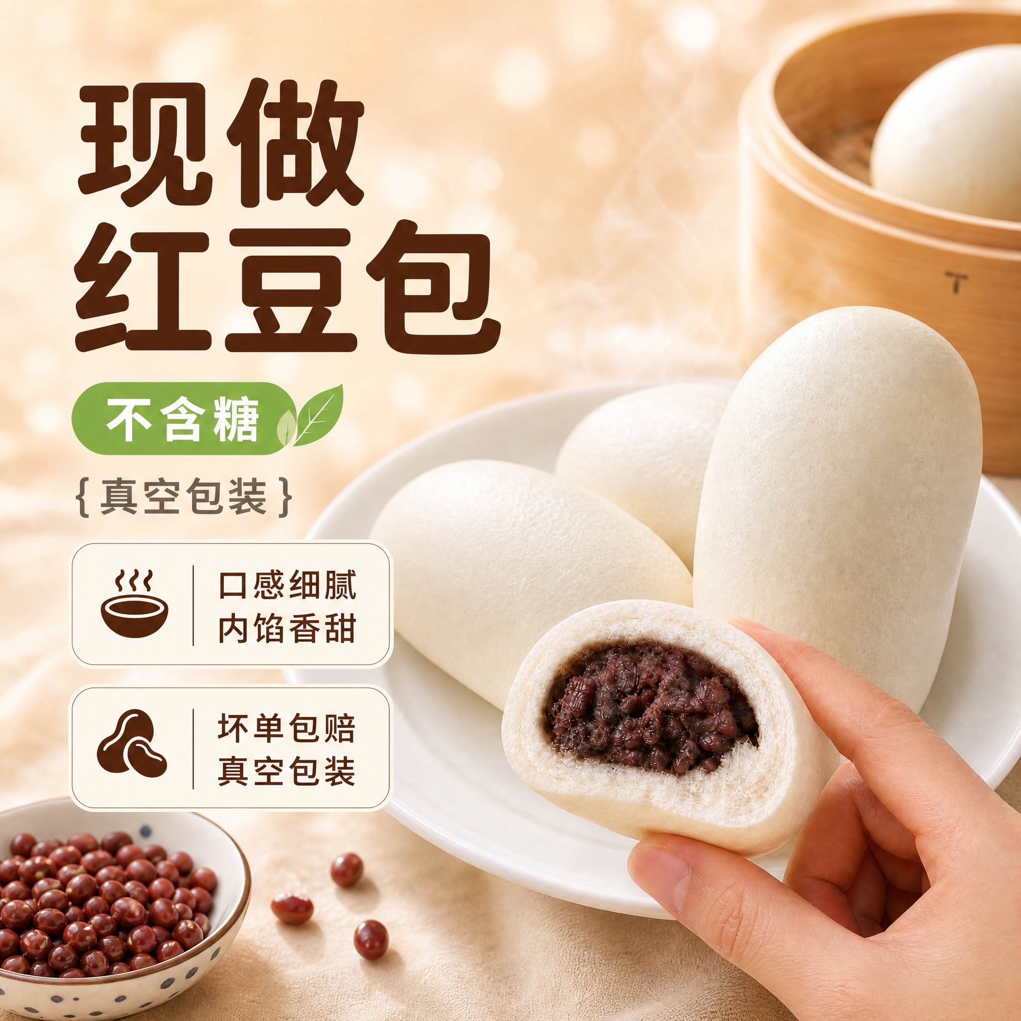 以第一张图（红豆包电商图）为底图，参考第二张图的版式重新排版卖… - 图片创意预览