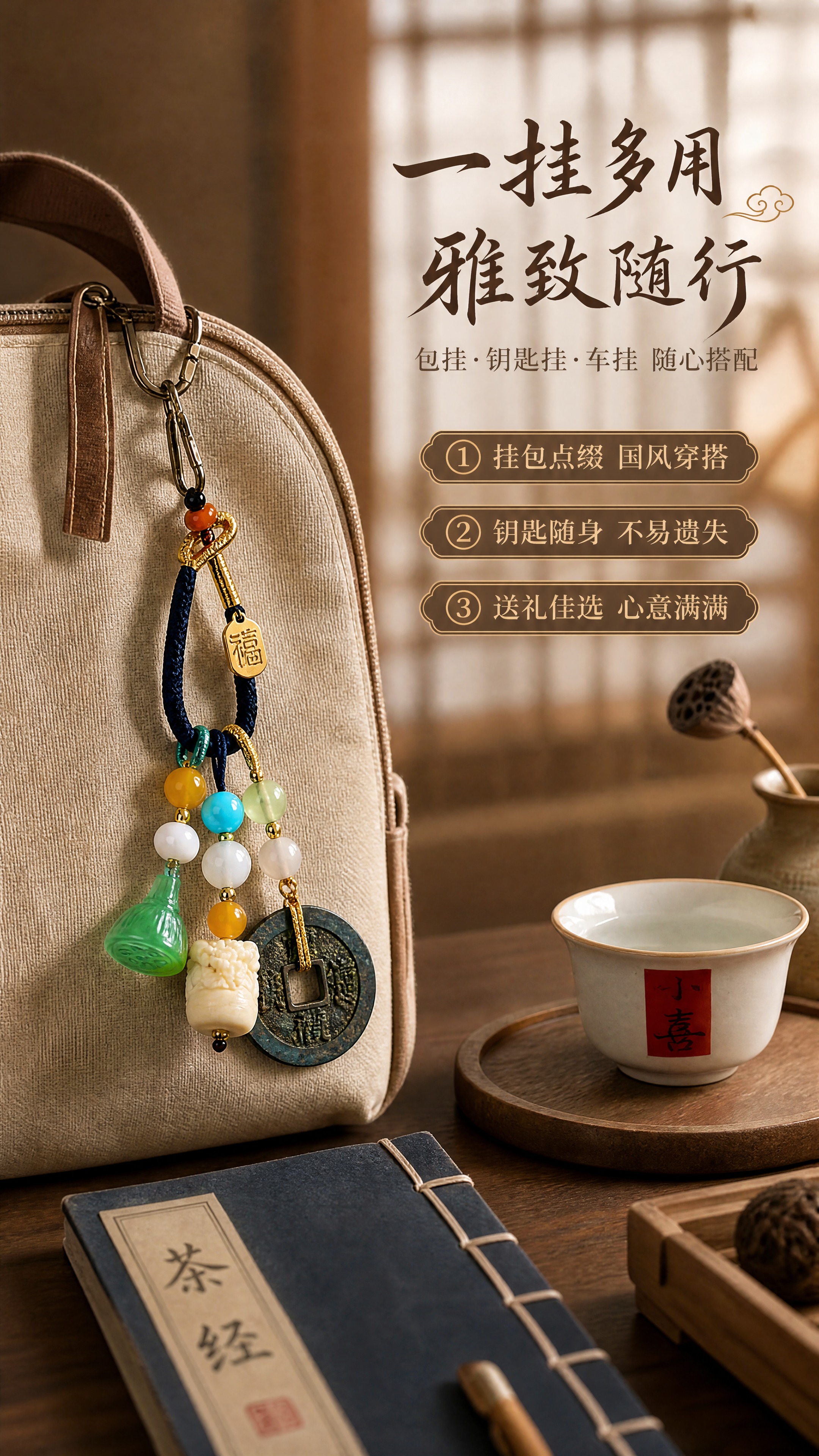 [商品] 使用【图1】祥符通宝古币多宝串挂饰；保留完整结构：藏… - 图片创意预览