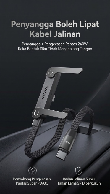 基于原图重新生成，更换排版，色系风格为干净科技黑灰质感，整体调性极简干净、高级质感、低饱和、无杂乱元素，视觉为质感产品图 + 精致对比 + 轻科技感，风格是黑色高级汽车风，马来简约高级3c风格，干净高预览效果