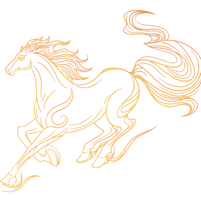 仿照这个风格生成一张奔跑的马预览效果