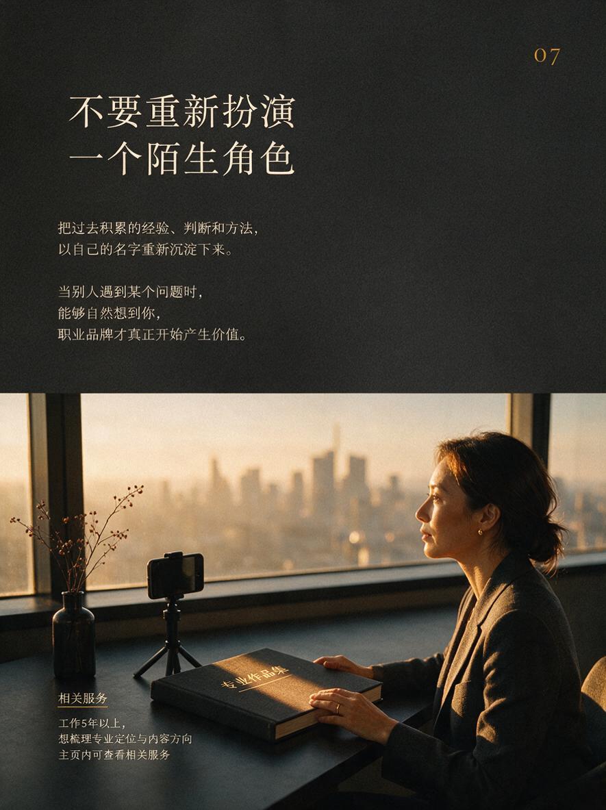 高端商业杂志内页，竖版3:4比例，深炭灰色背景。页面右上角有暖… - 图片创意预览