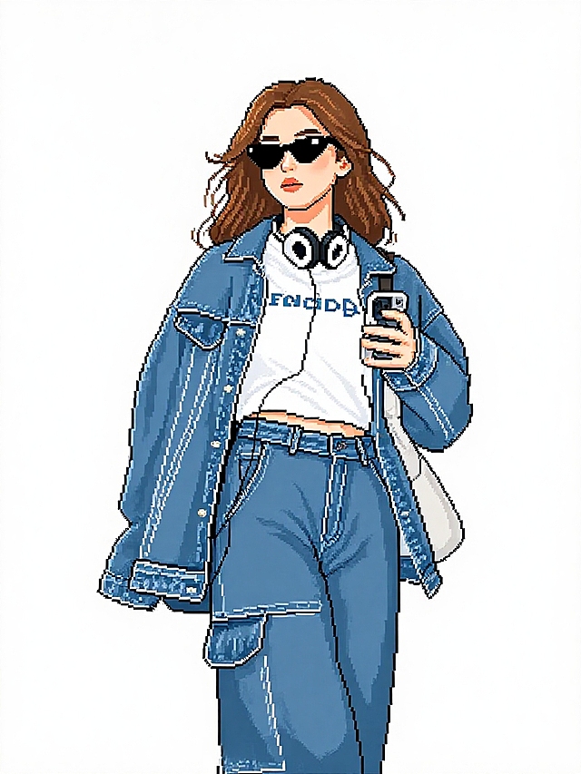 图片中的人物变成8bit风格，完整人物，白色背景