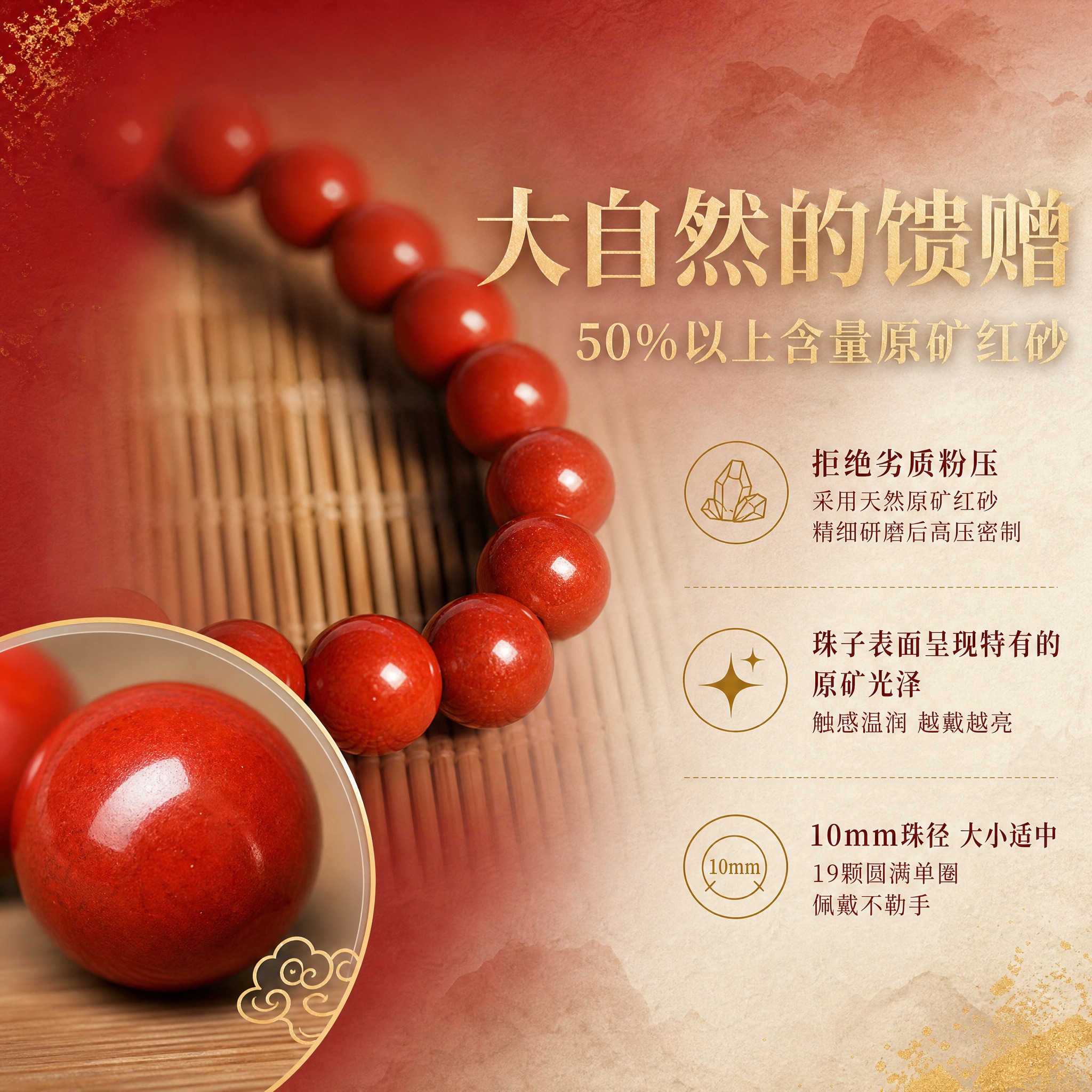 [主图-3] 材质工艺与细节放大 大自然的馈赠 50%以上含量… - 图片创意预览