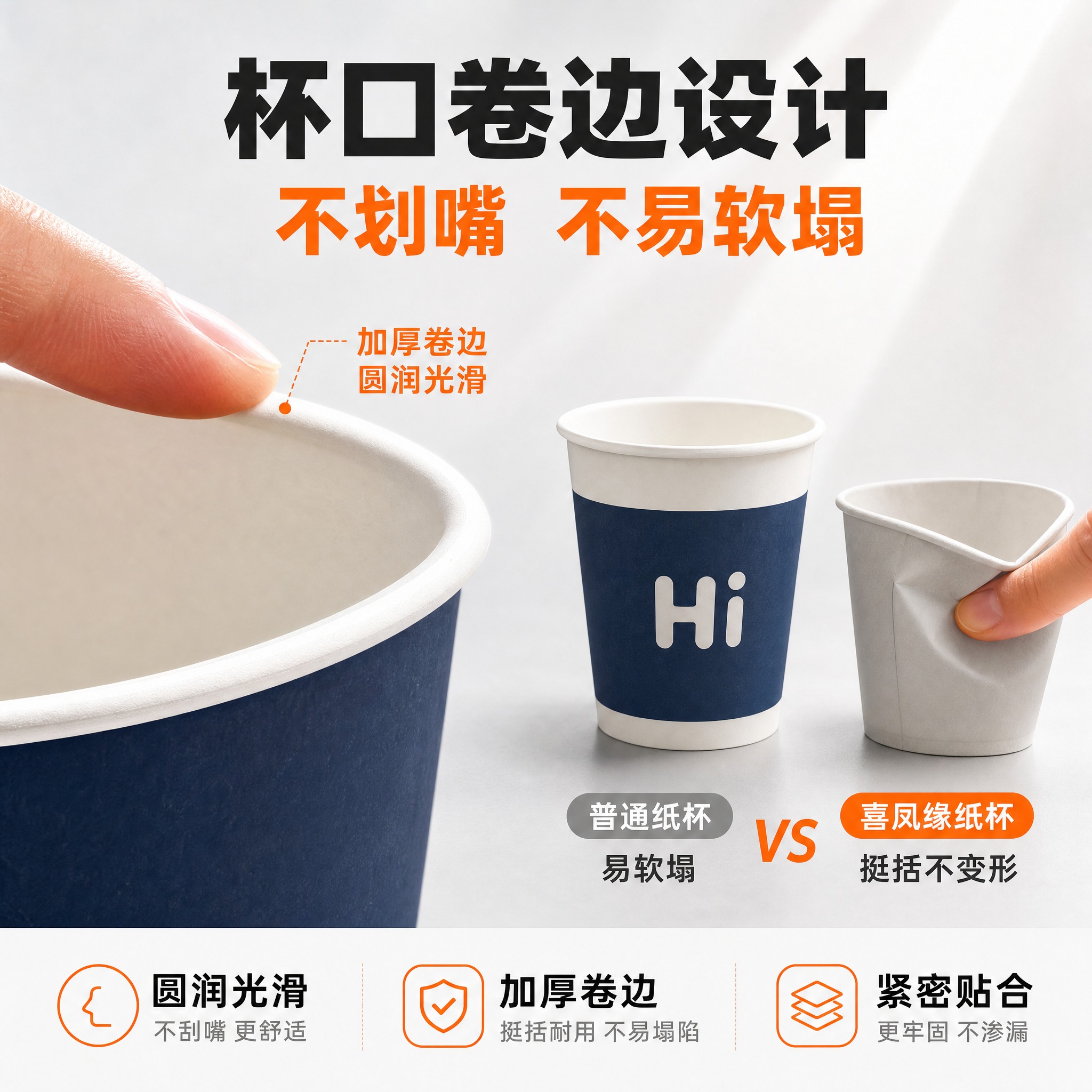 [主图-2] 主题：杯口卷边设计 不划嘴不易软塌 核心卖点证明… - 图片创意预览