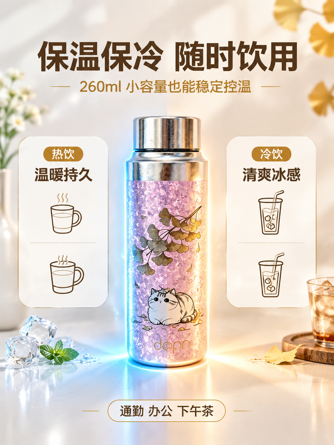 [主图-3] 主题：保温保冷功能可视化，展示双效控温能力。 [… - 图片创意预览