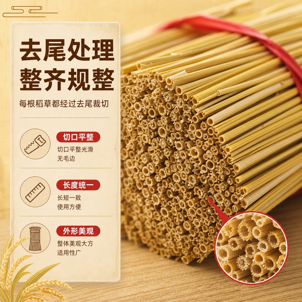 [商品] 使用【图3】去尾稻草捆红绳款；保留干稻草金黄色材质、… - 图片创意预览