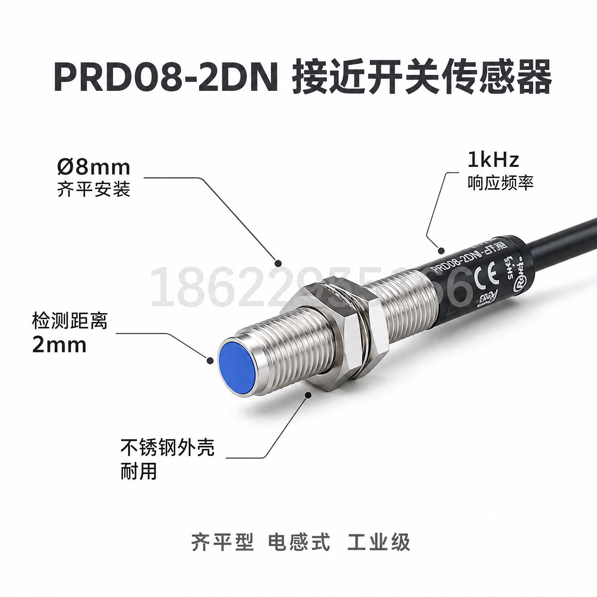 [主图-2] 核心参数与结构亮点展示，突出PRD08-2DN接… - 图片创意预览