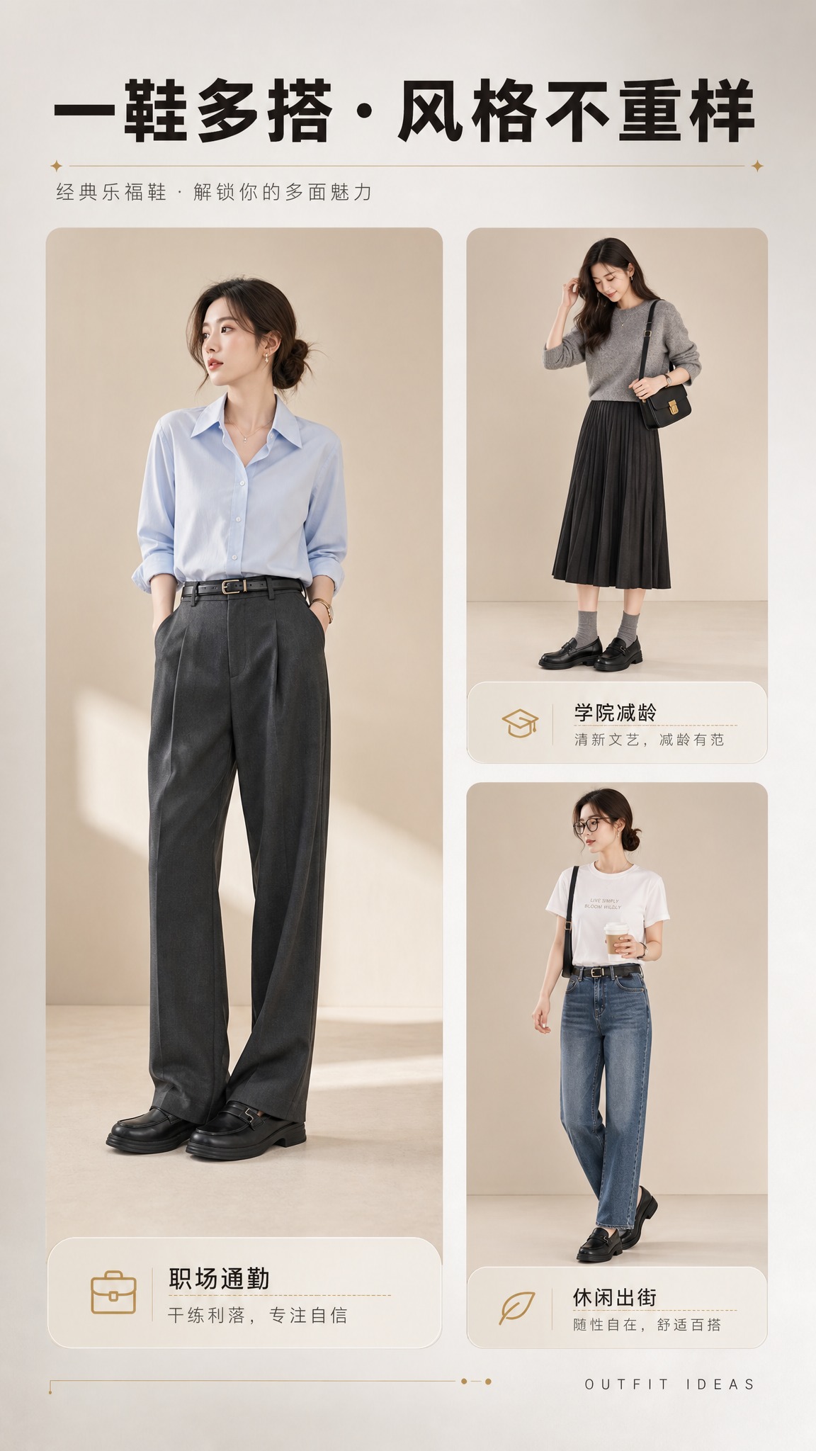 [商品] 使用【图1】黑色真皮厚底乐福鞋；商品处理：保留鞋型、… - 图片创意预览