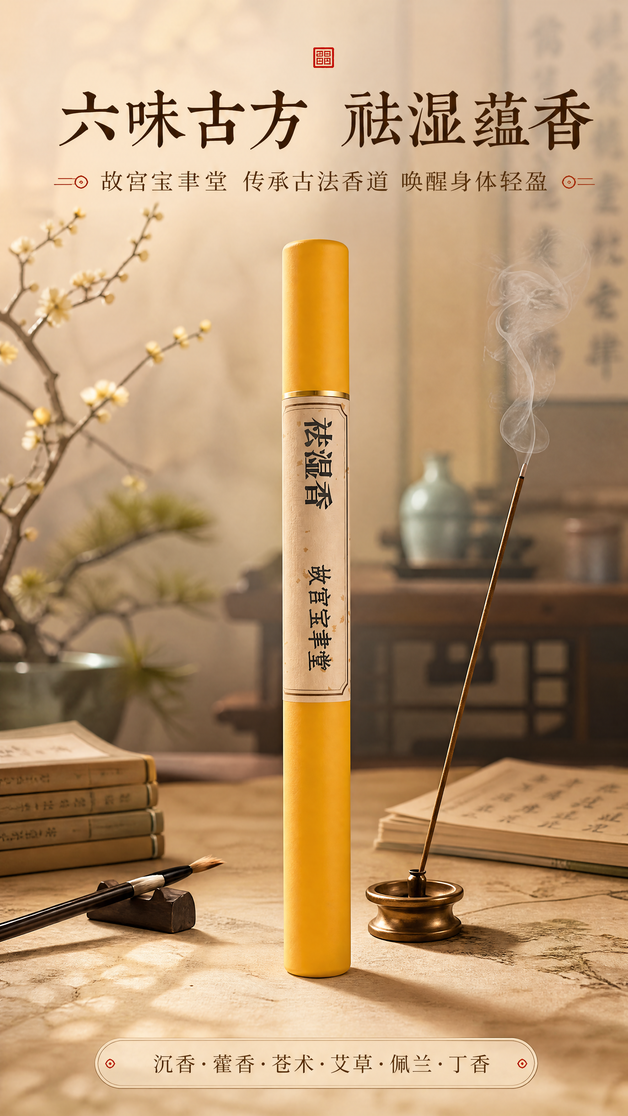 [商品] 使用【图1】黄色管装祛湿香（故宫宝聿堂）和【图2】单… - 图片创意预览