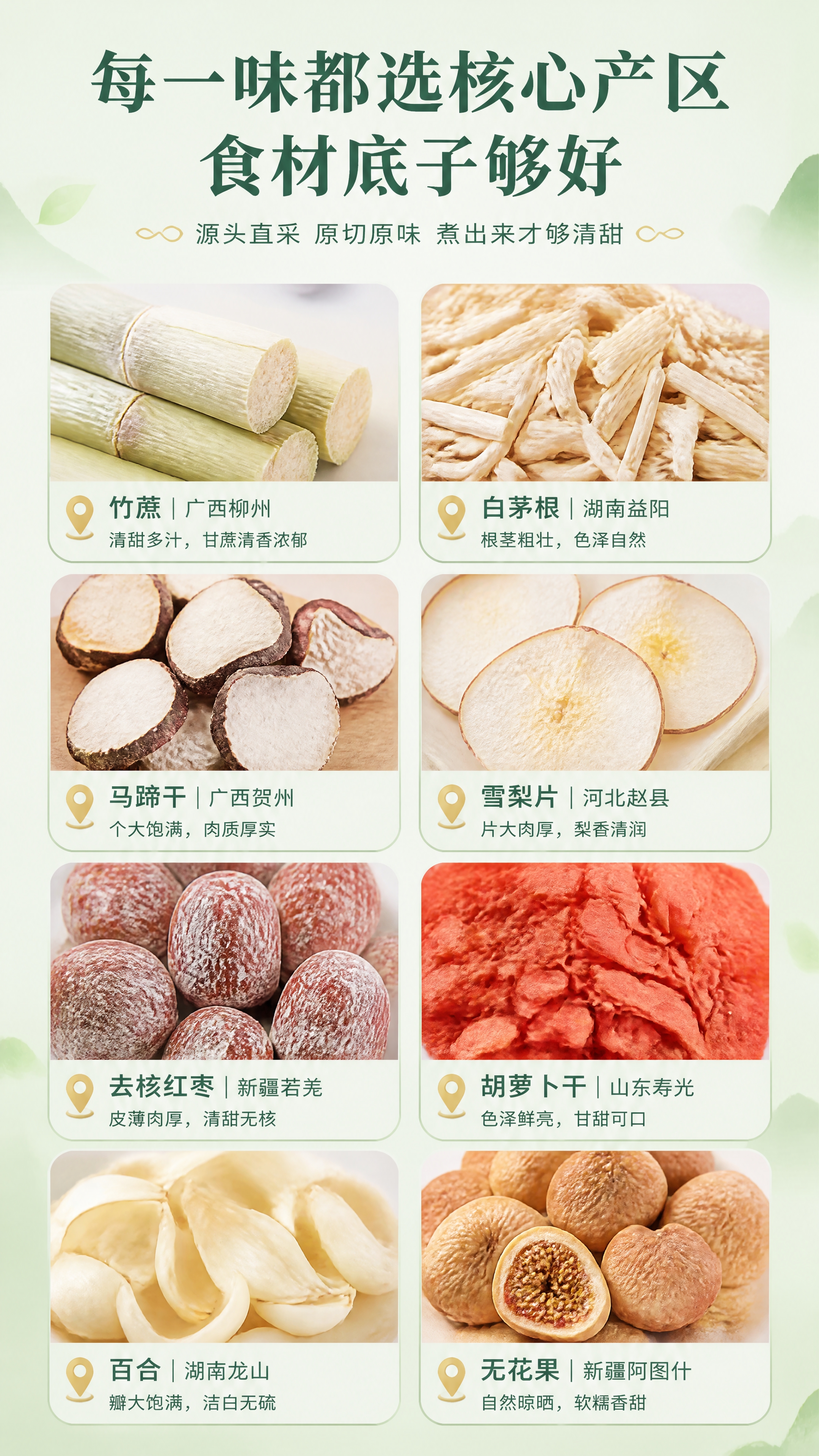 [商品] 使用【图2】八味食材原料；保留每种食材的形态特征和颜… - 图片创意预览