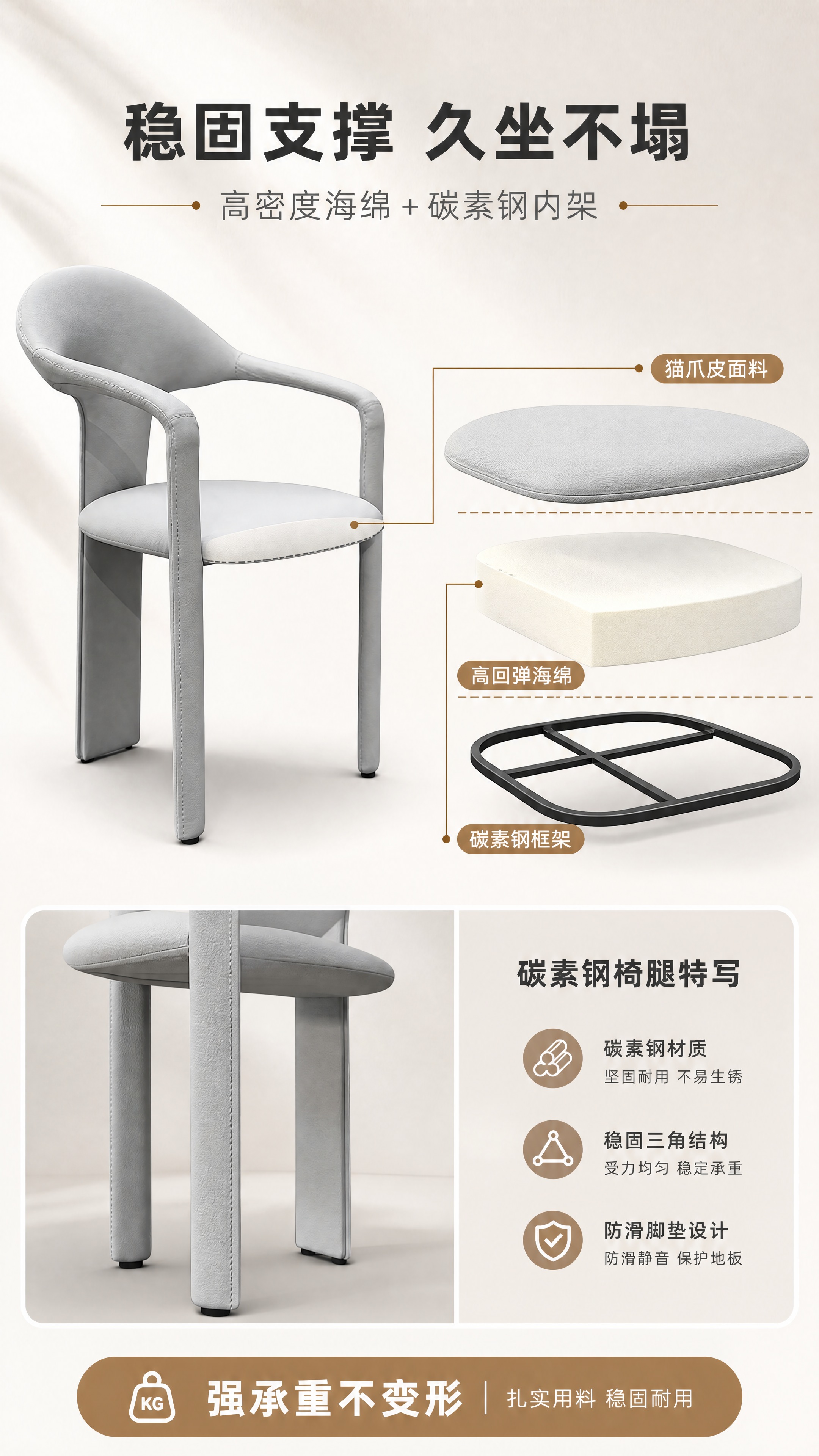 [商品] 使用【图1】浅灰色DY-8817C茶椅；保留产品整体… - 图片创意预览