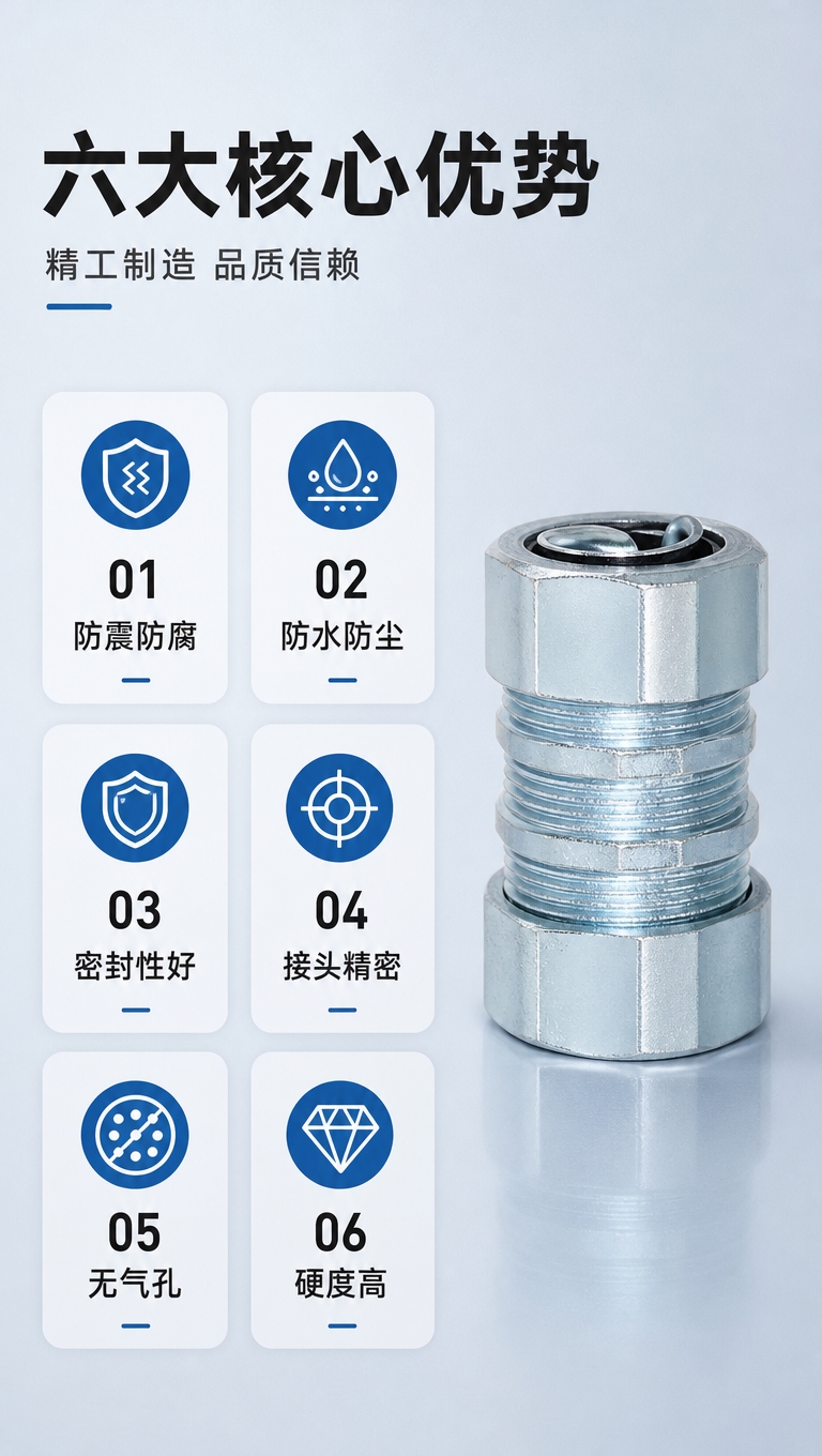 [商品] 使用【图1】镀锌六角自固接头；保留六角外形、螺纹结构… - 图片创意预览