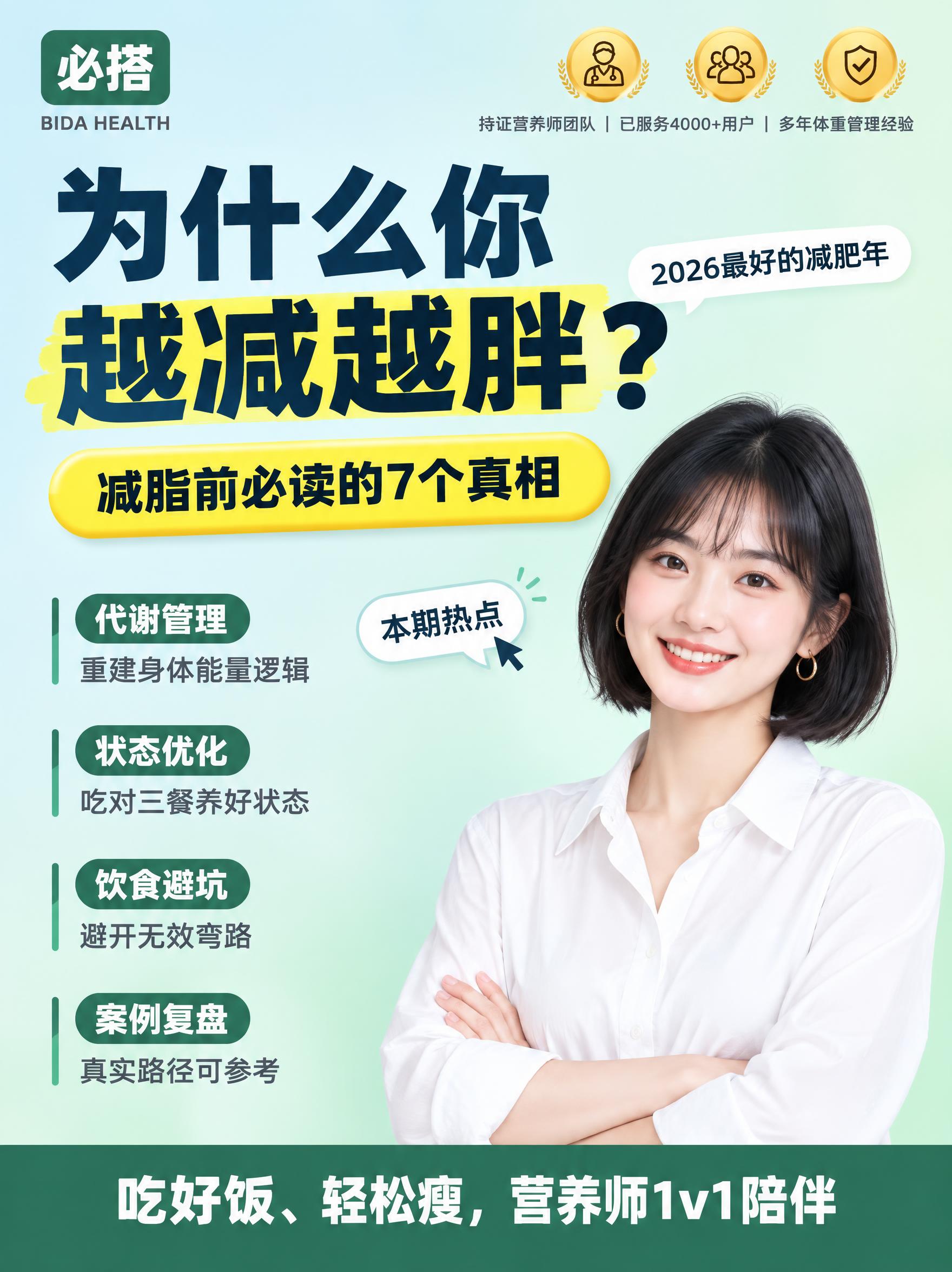 小红书减脂年度封面图，3:4竖版，浅青蓝到薄荷绿柔和渐变背景，… - 图片创意预览