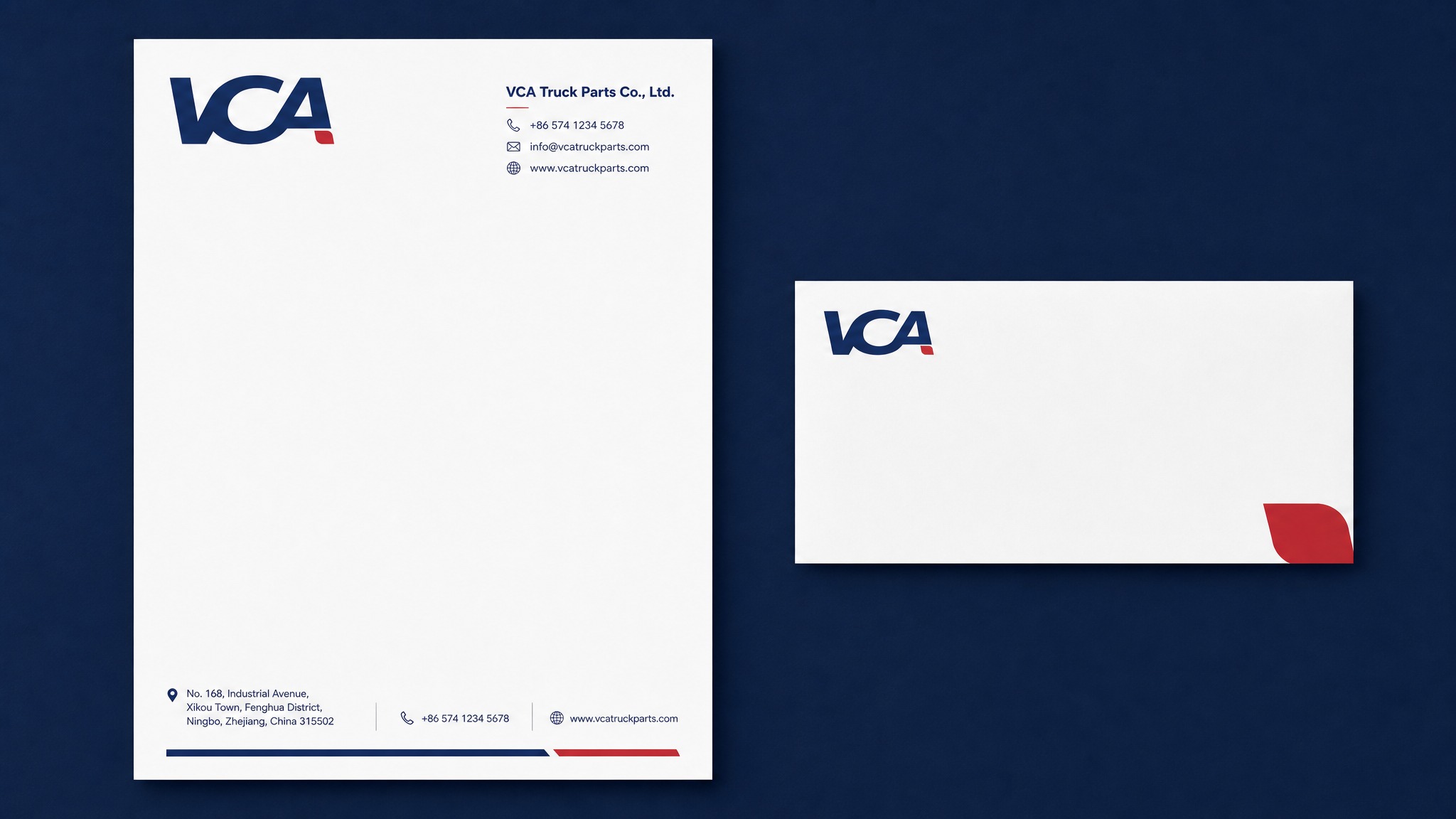 基于参考图中的VCA logo（深蓝色连体字，V与C融合，A右… - 图片创意预览