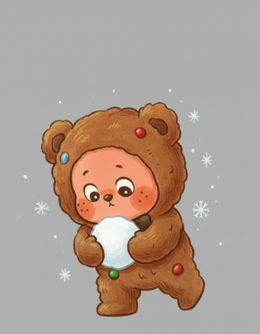 再换一个人雪球的姿势预览效果