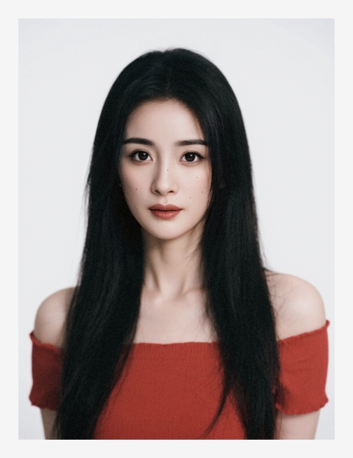 杨幂，白色背景预览效果
