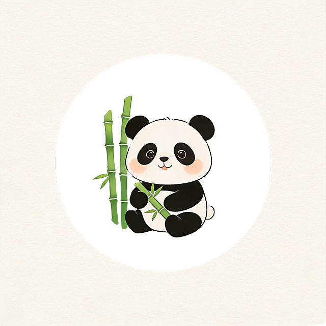 圆形班级徽章设计，字体基础为圆体，绿色竹子搭配熊猫元素的班徽设计，文字为“竹梦中队”，文字环绕圆形边缘，整体风格清新自然，绿色竹子元素，可爱熊猫形象，班徽圆形构图，配色以绿色和白色为主，仅包含文字“竹梦中队”，不得增加其他文字。文字整体必须完整呈现在画面内不可被裁切，四周留有安全边距。