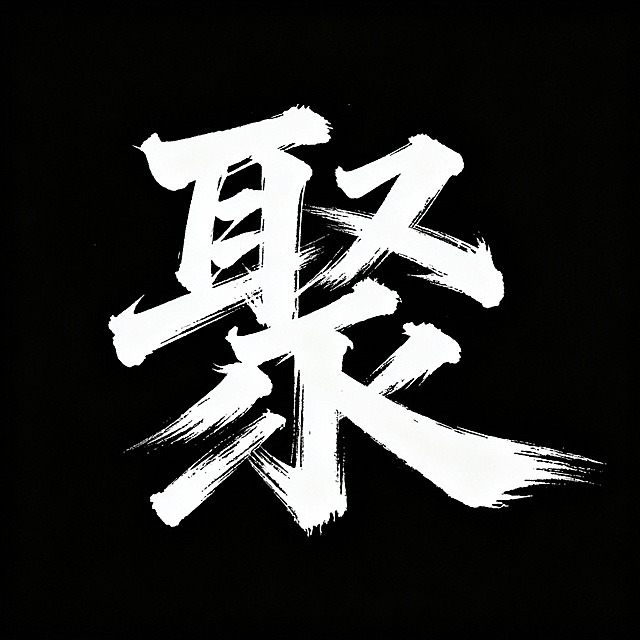 帮我设计12个燃向的书法字，不要有火焰元素，只要字，要风格一致，笔锋可以嚣张，不必太规整，不要有墨点，每一个字以一张图片的形式展现，黑底白字，这12个字分别是: 丁 猛 旦 琪 骏 霍 彦 瑞 聚 圈 捷 宗