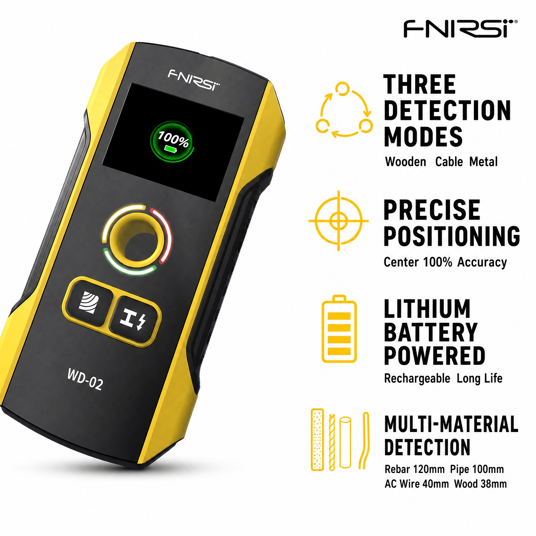 速卖通跨境电商主图，产品为FNIRSI WD-02墙体探测扫描… - 图片创意预览