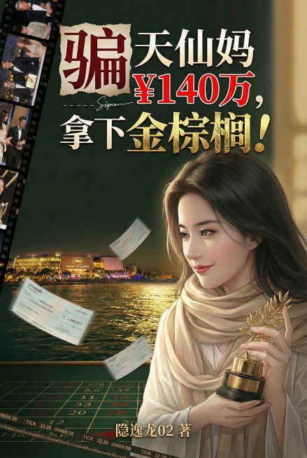 将“¥140万”改为正红色，添加1px白色描边，字号放大20%至与“天仙妈”同宽，去掉滴落效果改为纯色；将“隐逸龙02 著”移到图片底部中间预览效果