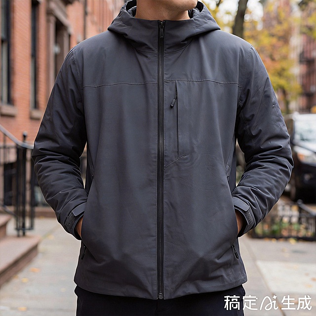 将外套的拉链完全拉起来，隐藏住里面的包