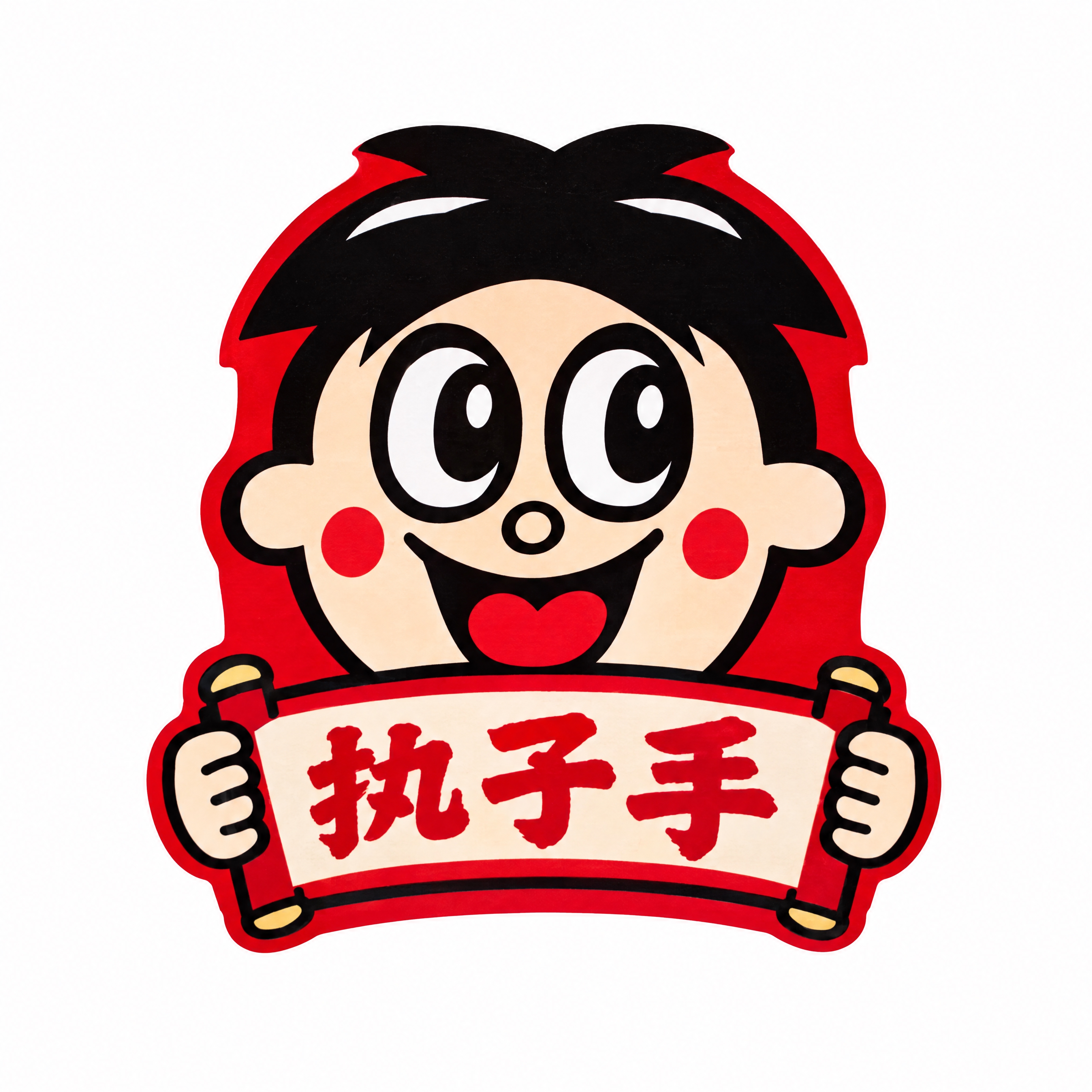 从参考图中抠出第一排最左边旺仔罐身上的贴纸（执子手款），严格保… - 图片创意预览