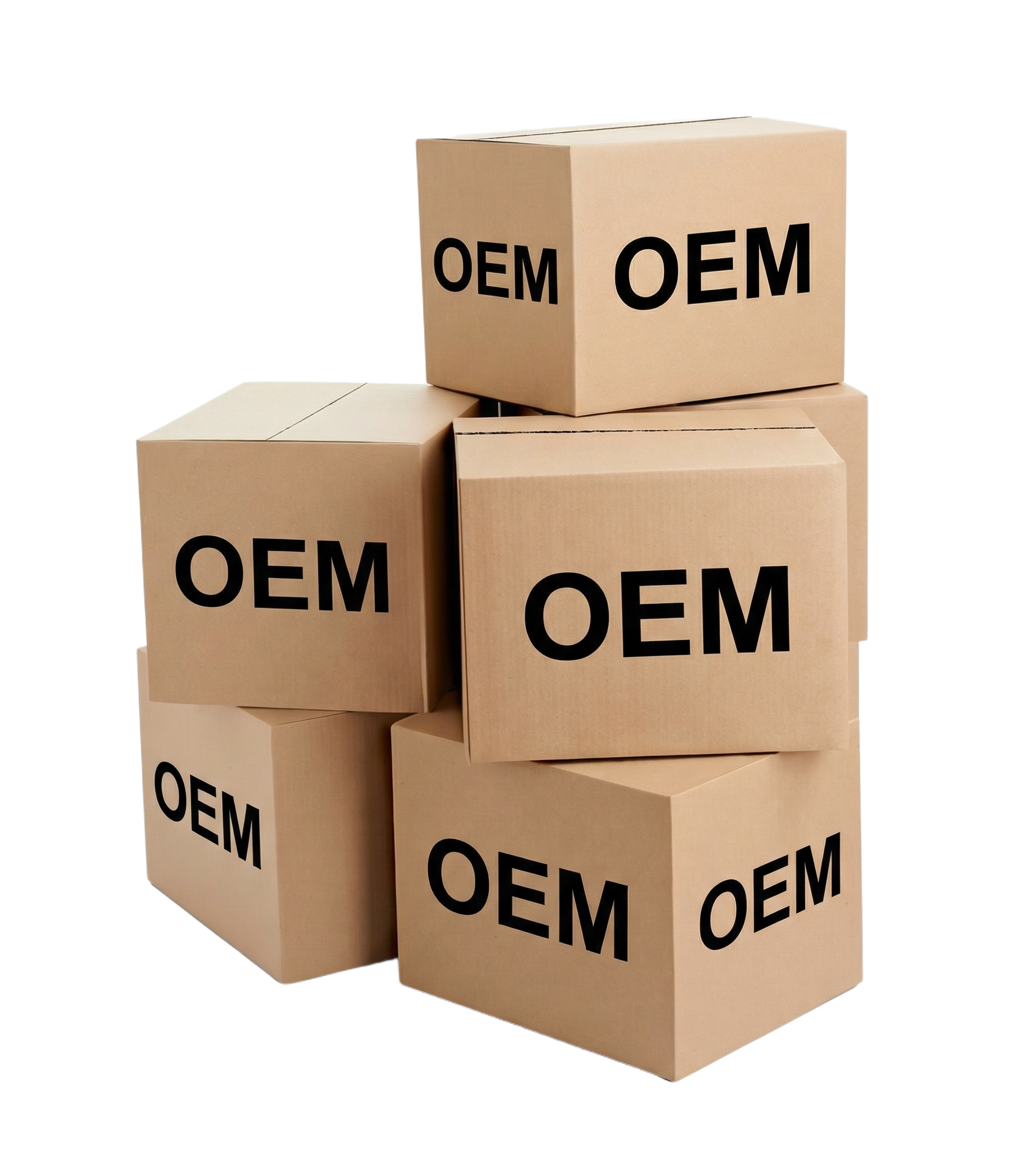 在纸箱上写"OEM",并扣除背景 - 图片创意预览