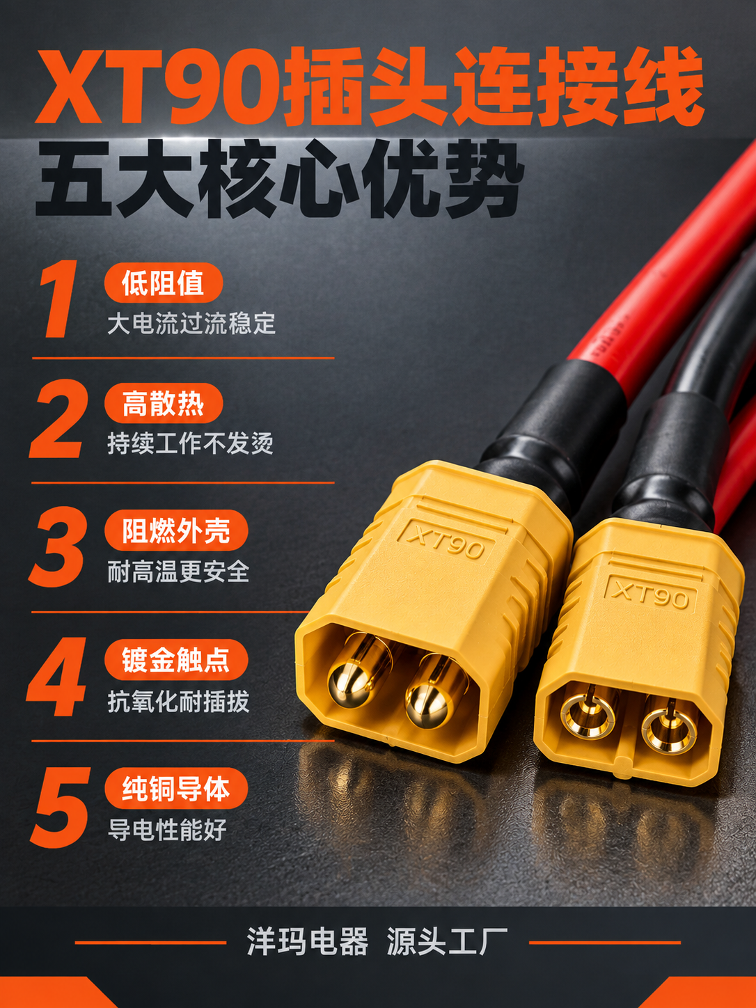 [商品] 使用【图2】XT90公母插头连接线产品；保留黄色外壳… - 图片创意预览