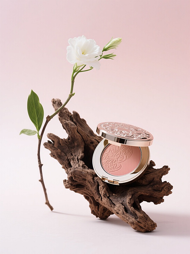 化妆品，枯木，花朵