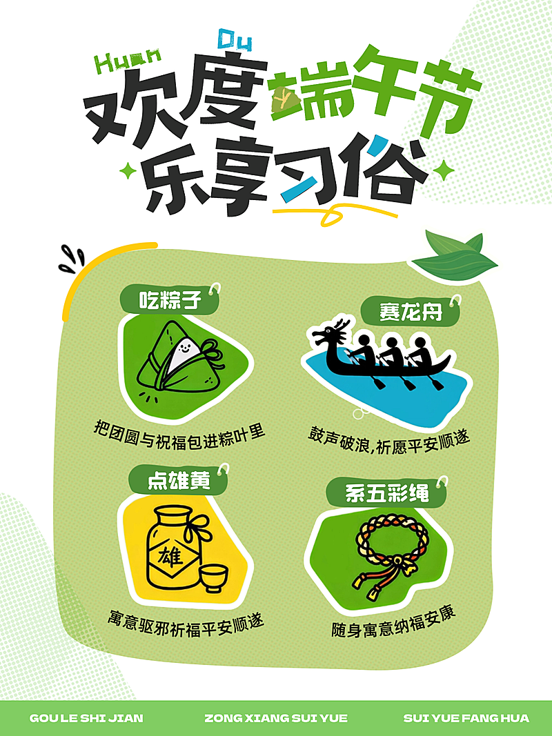 端午节节日科普习俗科普通用可爱感小红书配图