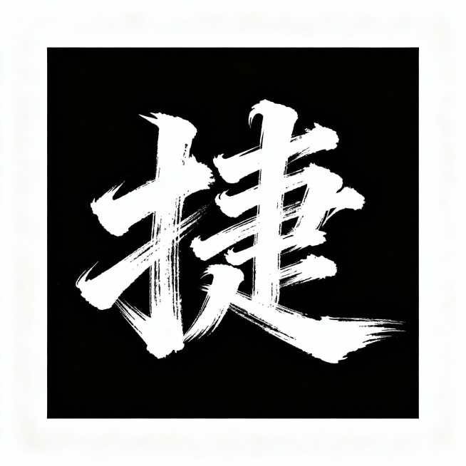 帮我设计12个燃向的书法字，不要有火焰元素，只要字，要风格一致，笔锋可以嚣张，不必太规整，不要有墨点，每一个字以一张图片的形式展现，黑底白字，这12个字分别是: 丁 猛 旦 琪 骏 霍 彦 瑞 聚 圈预览效果