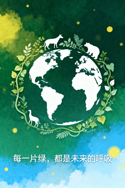 环保主题海报预览效果