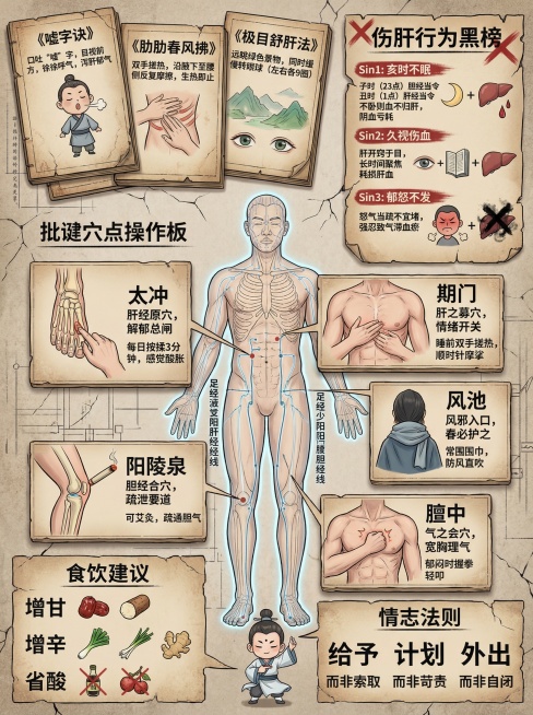 整体画面基调：
一幅信息极度密集的仙侠修炼墙图谱，画面完全被古籍残页、发光经脉图、秘籍文字和警示榜单覆盖，风格为古籍与工程蓝图的硬核混合，无装饰性留白。

分区详细描述：

中央主体区（占画面60%面预览效果