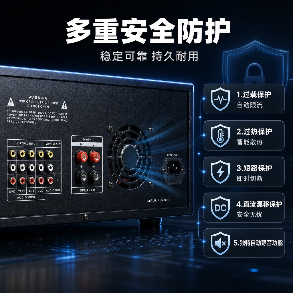 [商品] 使用【图1】HENVA HA-K220功率放大器背面… - 图片创意预览