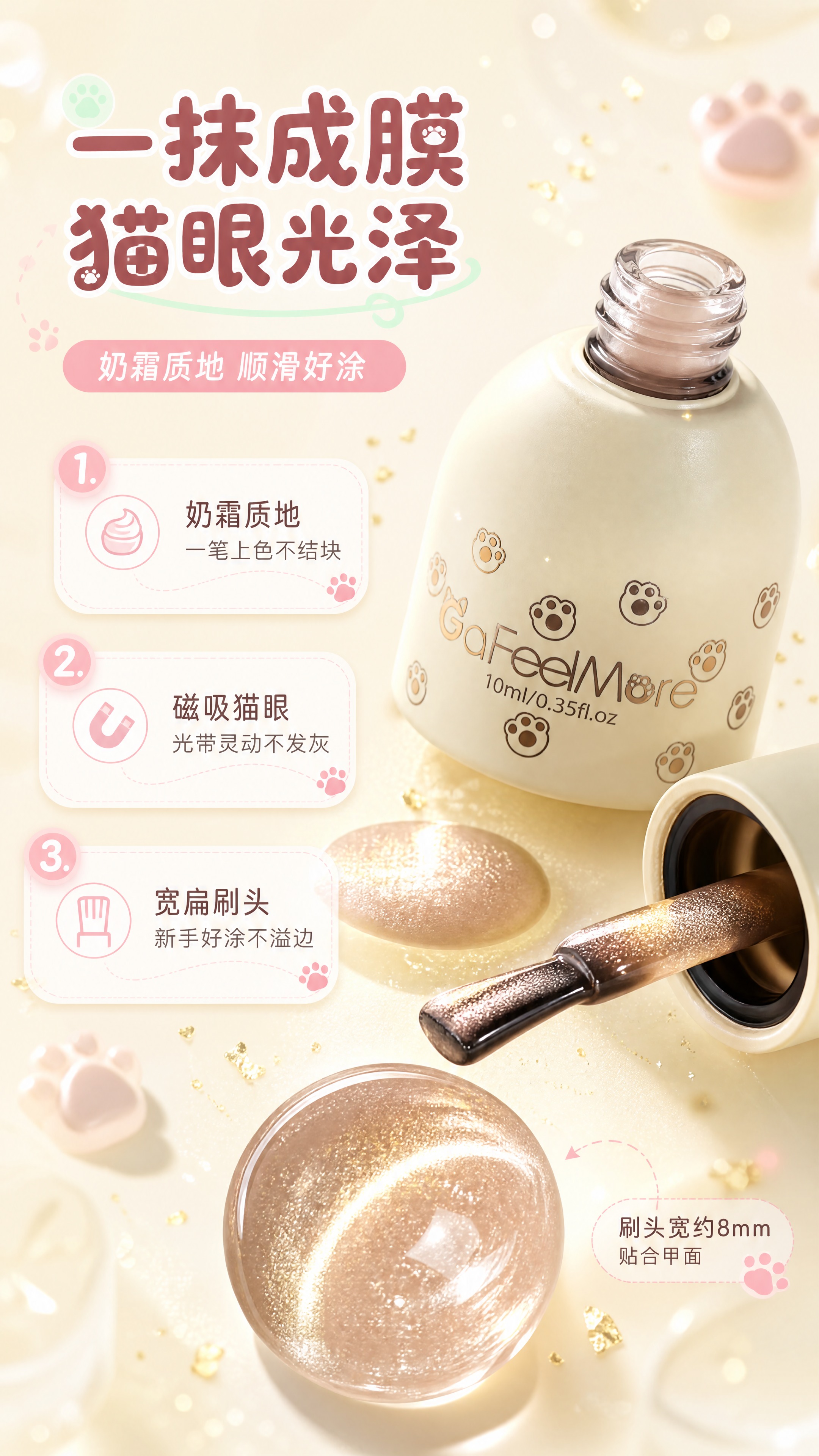 [商品] 使用【图1】GaFeelMore 嘉妃猫猫眼一步胶；… - 图片创意预览
