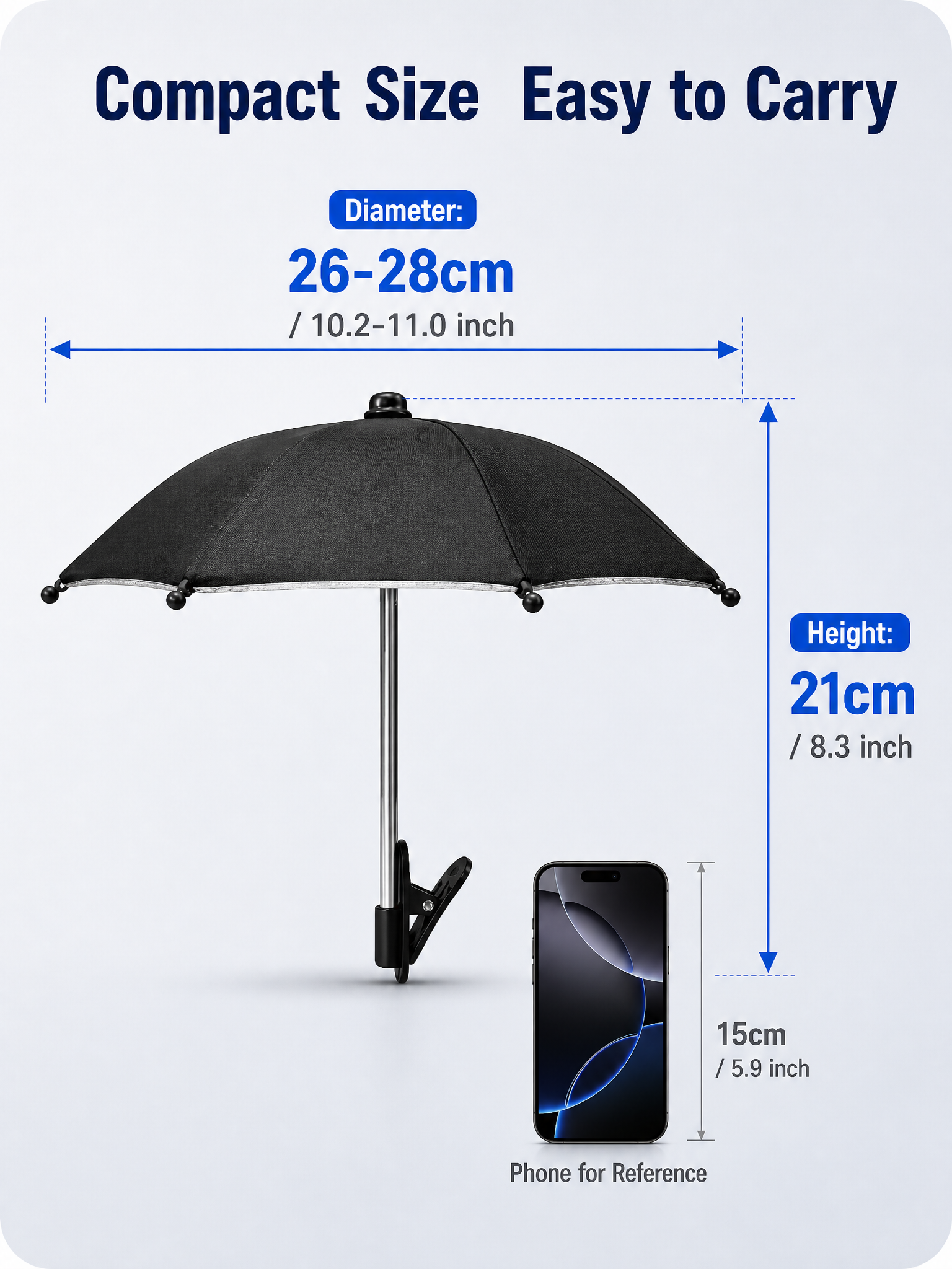 [主图-5] Phone Umbrella with Clip… - 图片创意预览