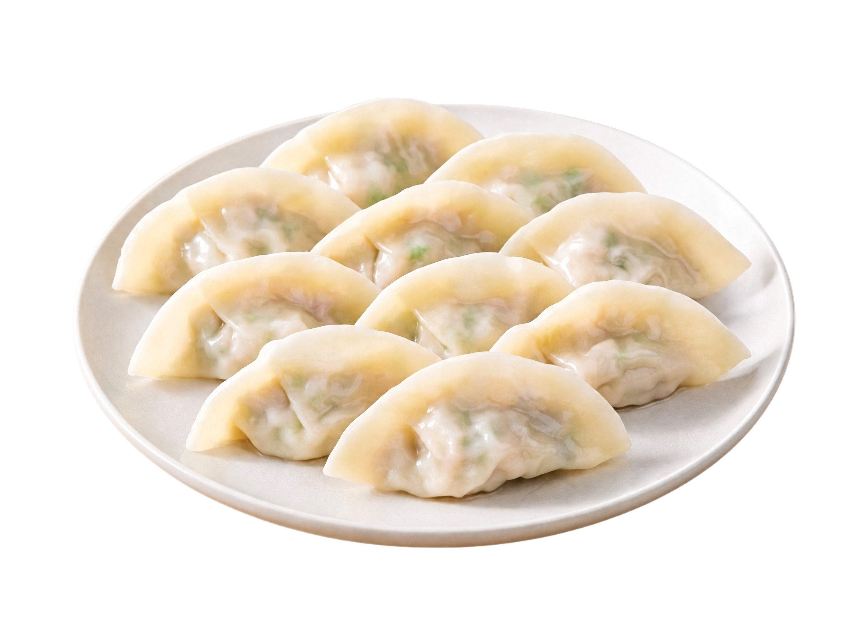 完全去掉右上角的筷子和被筷子夹着的饺子，只保留白色盘子里整齐排… - 图片创意预览