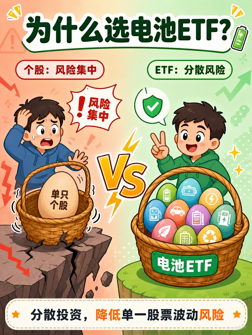 [商品] 无实物商品，投教类长图文漫画，主题为电池ETF指数科… - 图片创意预览