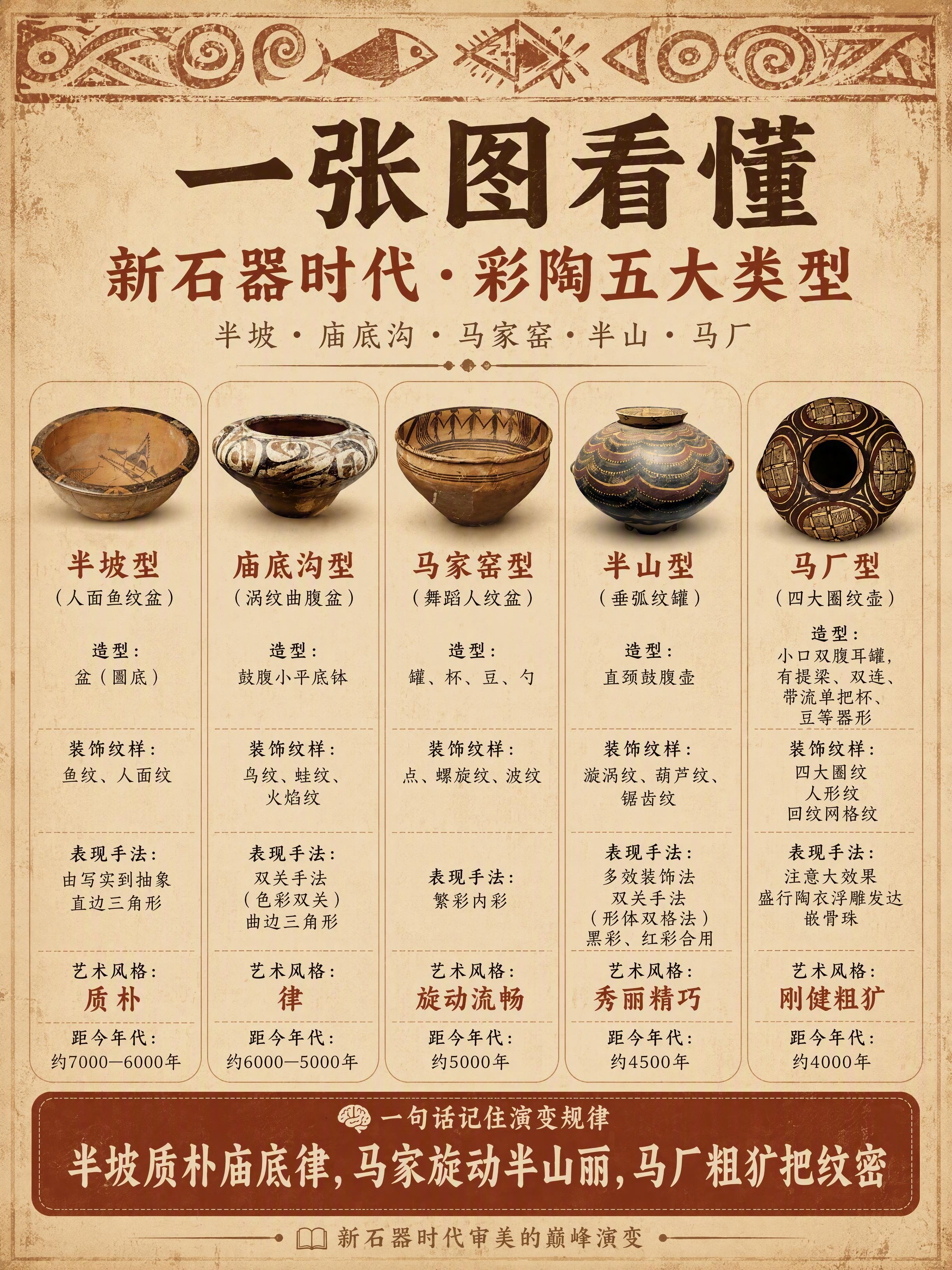 小红书知识卡片图，竖版3:4比例，陶土色米白色做旧肌理背景，复… - 图片创意预览