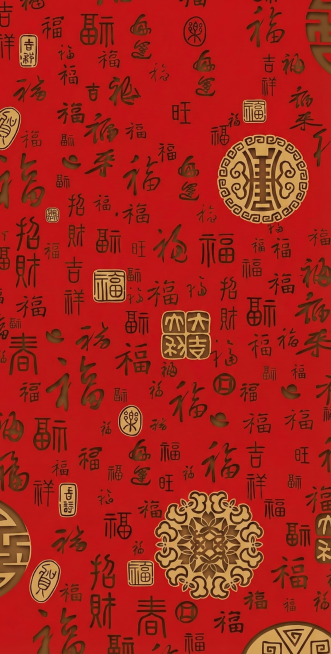 红色底预览效果