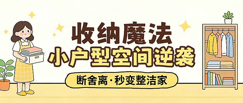 小户型空间逆袭收纳教程公众号首图